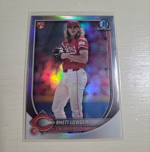 Rhet Lowder Cincinatti Reds Bowman Rookie Card